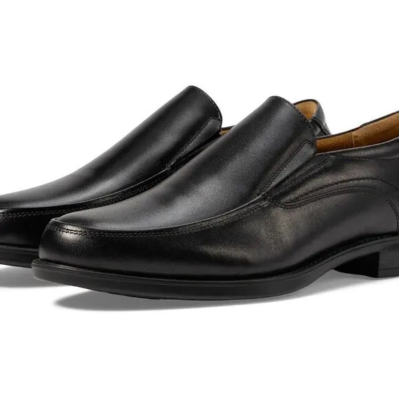 NEW Florsheim Mens Midtown MOC Slip On Black Shoes