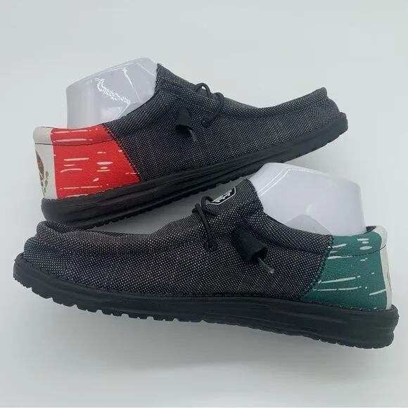 NEW Hey Dude Mexican Flag Wally Funk Hecho Mexico HTF Shoes