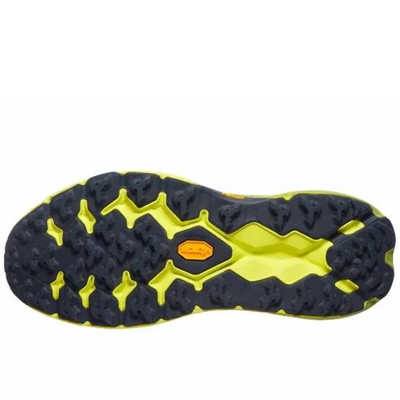 NEW HOKA men's speedgoat 5 shoes in sbdct stone blue/dark citron