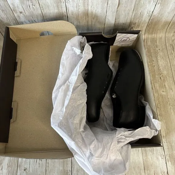 NEW IN BOX Leo Jazz Tap Dance Size 12.5 M Kids Child Shoes Black BLK LS3312G