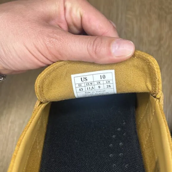 *NEW* Last Resort Men’s 10 Loafer Suede Yellow Black Slip On Skateboard Shoes