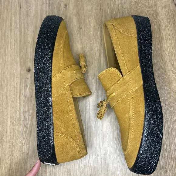 *NEW* Last Resort Men’s 10 Loafer Suede Yellow Black Slip On Skateboard Shoes