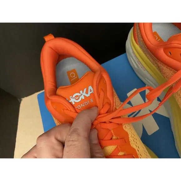 New! Mens Hoka One One Bondi 8 Running  Shoes. Size 11.5D. Awesome Shoes!