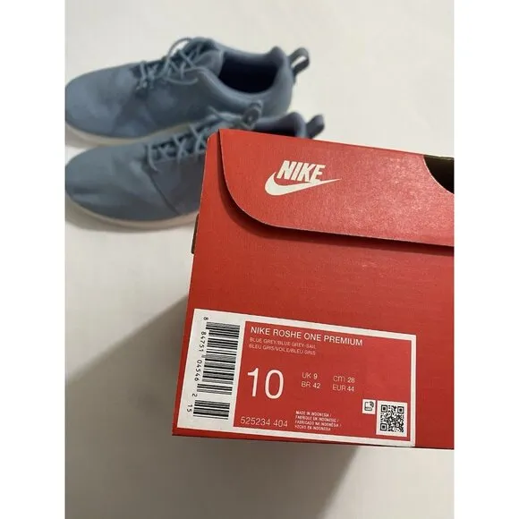 New Mens Size 10 Blue Nike Roshe One Premium Running Shoes 525234 404