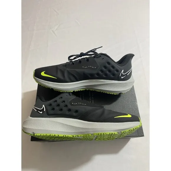 New Mens Size 12 - Nike Air Zoom Pegasus 39 Shield Black Dark Grey DO7625 002