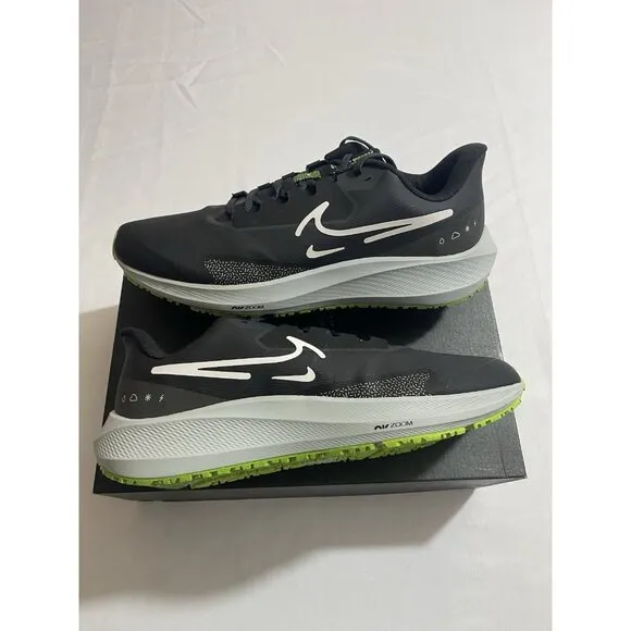 New Mens Size 12 - Nike Air Zoom Pegasus 39 Shield Black Dark Grey DO7625 002