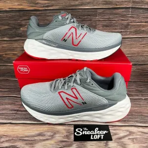 NEW New Balance Fresh Foam 840v1 Aluminum Gray Red‎ Athletic Shoes