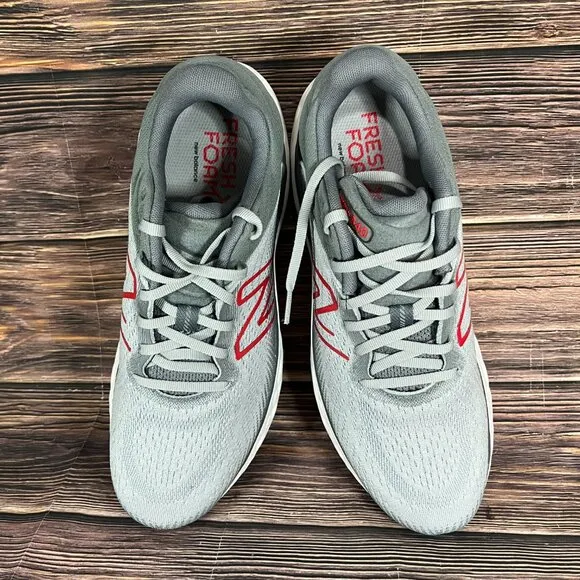 NEW New Balance Fresh Foam 840v1 Aluminum Gray Red‎ Athletic Shoes