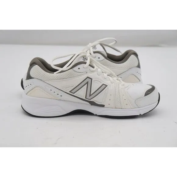 NEW! New Balance Mens 519 Cross Training Shoes White/Grey Size 8.5 #MX519WG