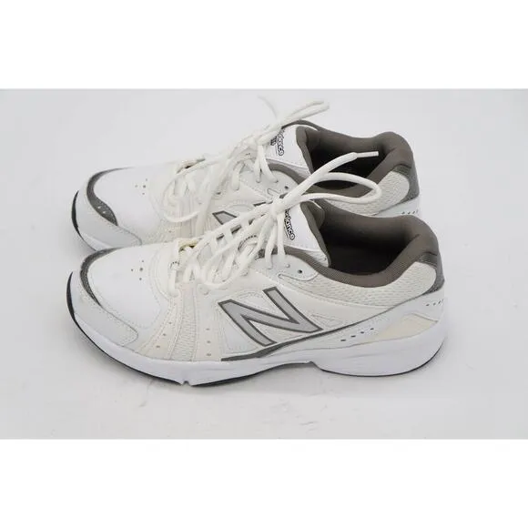 NEW! New Balance Mens 519 Cross Training Shoes White/Grey Size 8.5 #MX519WG