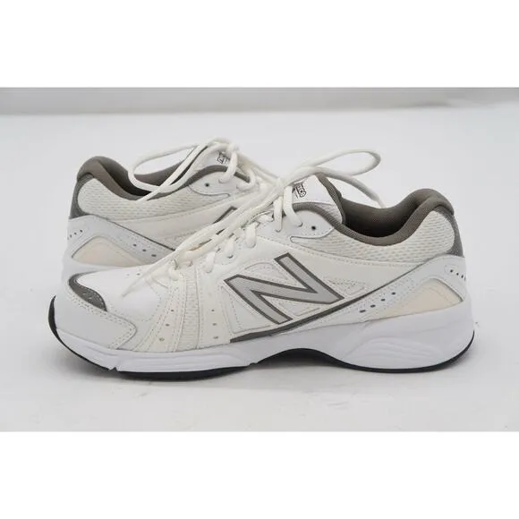 NEW! New Balance Mens 519 Cross Training Shoes White/Grey Size 8.5 #MX519WG