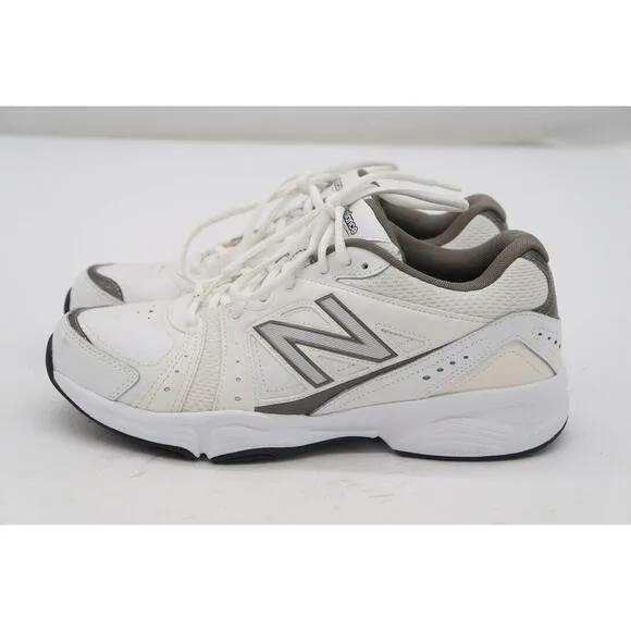 NEW! New Balance Mens 519 Cross Training Shoes White/Grey Size 8.5 #MX519WG