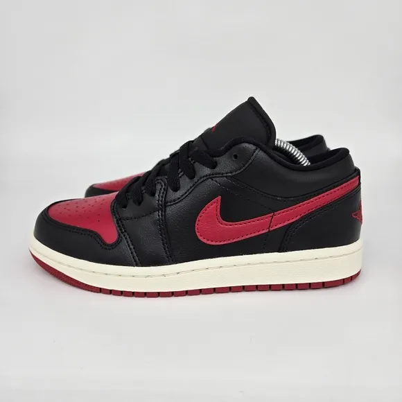 New Nike Air Jordan 1 Low 'Bred Sail' Women's Shoes Size 6