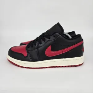 New Nike Air Jordan 1 Low 'Bred Sail' Women's Shoes Size 6