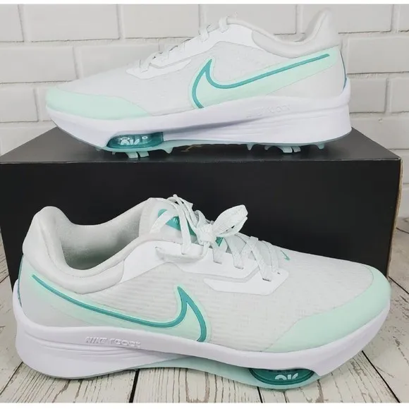 New Nike Air Zoom Infinity Tour NEXT% Golf Shoes DC5221-143 White Mint Foam Sz 9