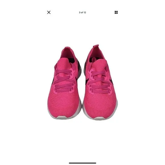 NEW Nike Epic React Flyknit 2 Women 7 Pink Blast Running Shoes BQ8927-601