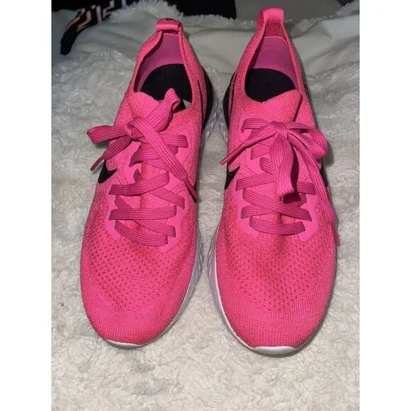 NEW Nike Epic React Flyknit 2 Women 7 Pink Blast Running Shoes BQ8927-601