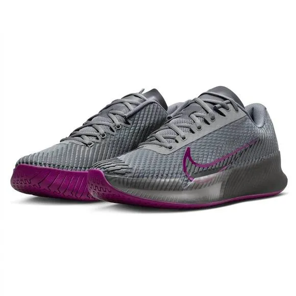 NEW NIKE men's air zoom vapor 11 hard court tennis shoes in smoke grey/black/dar