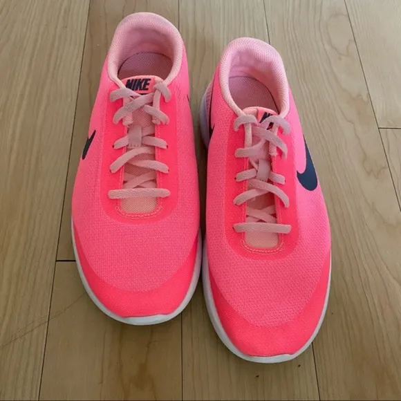 New Nike | Pink Flex Experience 7 Lace Tie Running Sneaker, 6