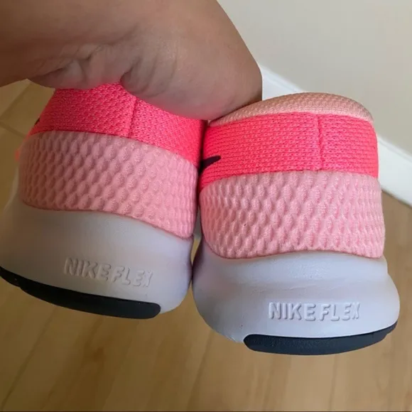 New Nike | Pink Flex Experience 7 Lace Tie Running Sneaker, 6