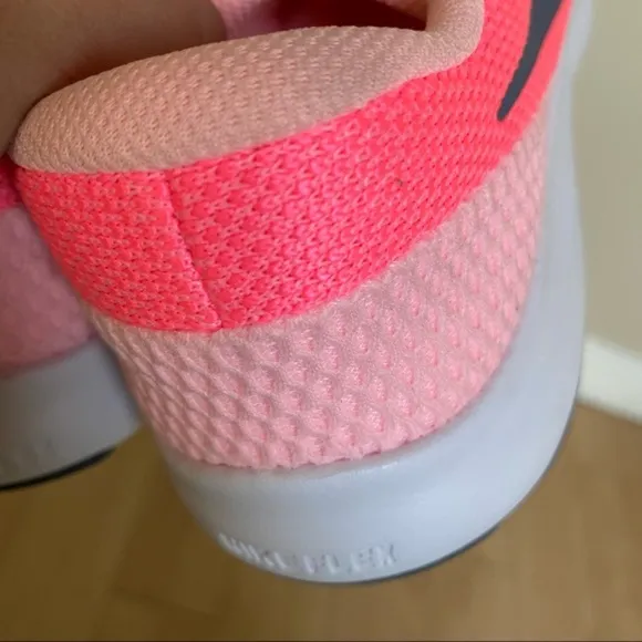 New Nike | Pink Flex Experience 7 Lace Tie Running Sneaker, 6