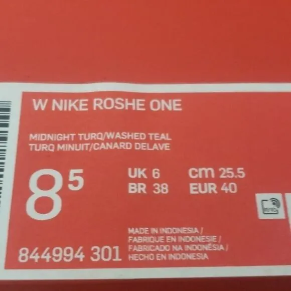 New Nike Roshe One Teal Turquoise Blue Sneakers Everyday Casual Walking Shoes