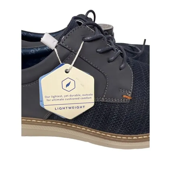 NEW! Nunn Bush Chase Oxford Navy Blue Lace Up Men's Shoes Size 8