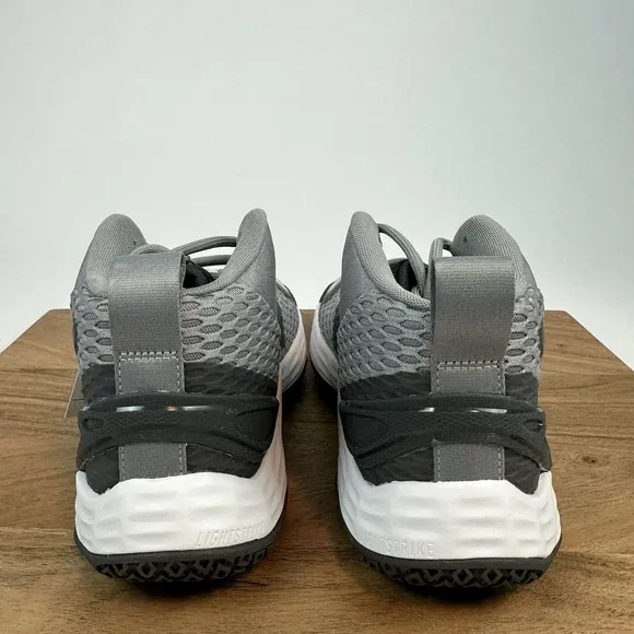 New NWB Mens Adidas Exhibit A Mid Gray Basketball Shoes Sneakers Size 7.5 M