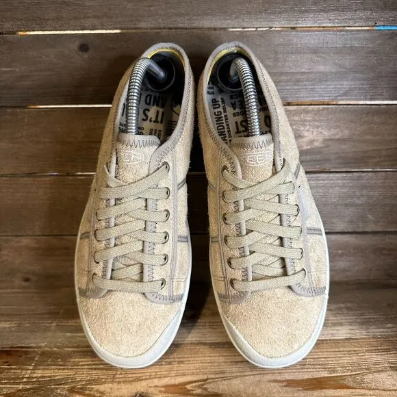 New NWOB Mens Keen Eldon Harvest Beige‎ Suede Sneakers Shoes Walking Size 8 M