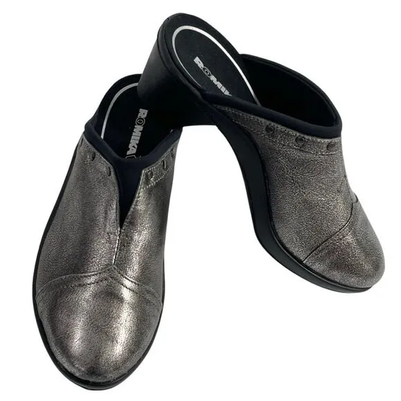 NEW Romika Mokassetta 271 Leather Mules Clogs Shoes Women’s Size EU 37