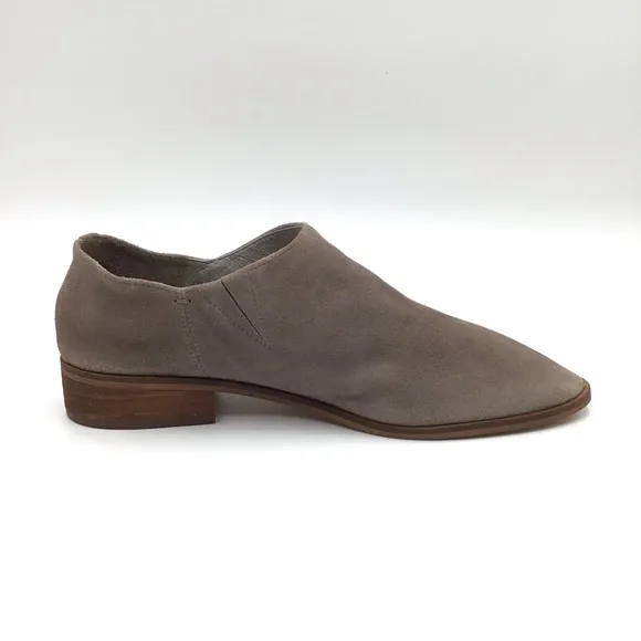 NEW Sam Edelman Pacey grey suede leather slip on low top bootie