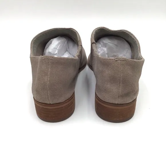 NEW Sam Edelman Pacey grey suede leather slip on low top bootie