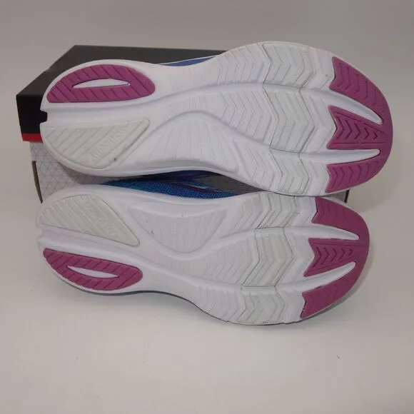 NEW Saucony Kinvara 12 Sneakers Lace Up Running Shoes Blue Pink Girl's 11.5