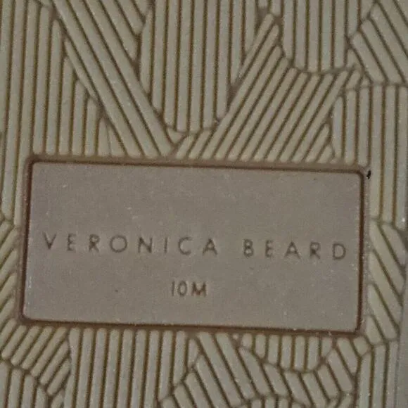 NEW Veronica Beard Riya Wedge Sandal Platform White Leather Jute Size 10