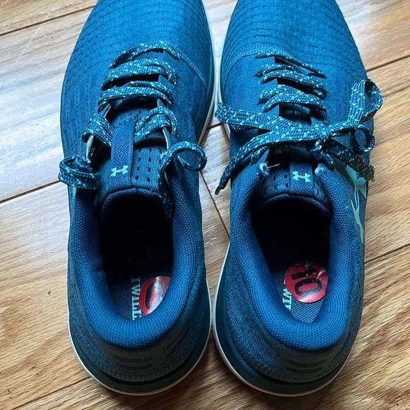 NEW WOMENS UNDER ARMOUR TEAL THREADBORNE SLINGFLEX RUNNING TRAINER SHOES