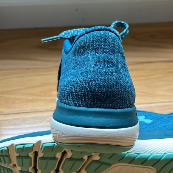 NEW WOMENS UNDER ARMOUR TEAL THREADBORNE SLINGFLEX RUNNING TRAINER SHOES