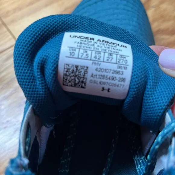 NEW WOMENS UNDER ARMOUR TEAL THREADBORNE SLINGFLEX RUNNING TRAINER SHOES