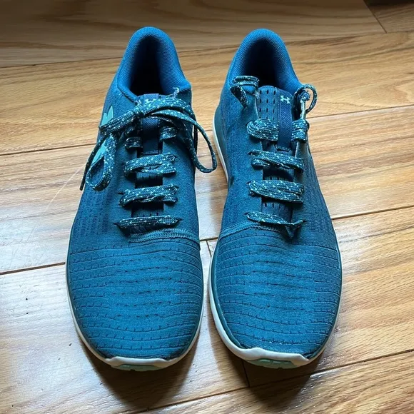 NEW WOMENS UNDER ARMOUR TEAL THREADBORNE SLINGFLEX RUNNING TRAINER SHOES
