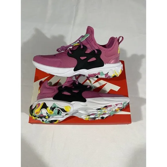 New Youth Size 5Y Pink Nike React Presto MC (GS) Running Shoes CD8138 600