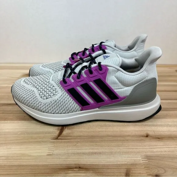 New Adidas UBOUNCE DNA running shoes womens 8.5 Orbit Grey Core Black Purple