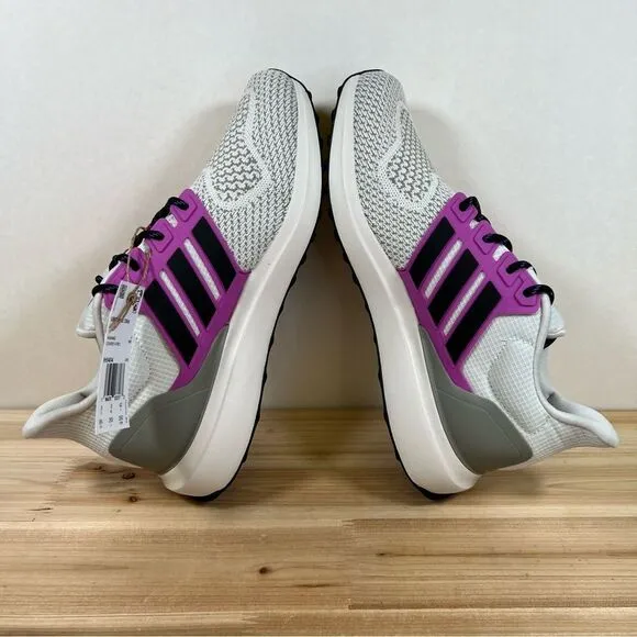 New Adidas UBOUNCE DNA running shoes womens 8.5 Orbit Grey Core Black Purple