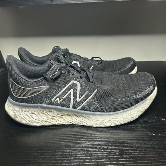 New Balance Fresh Foam X 1080v12 Shoes Size 12.5 D Black White Running M1080B12