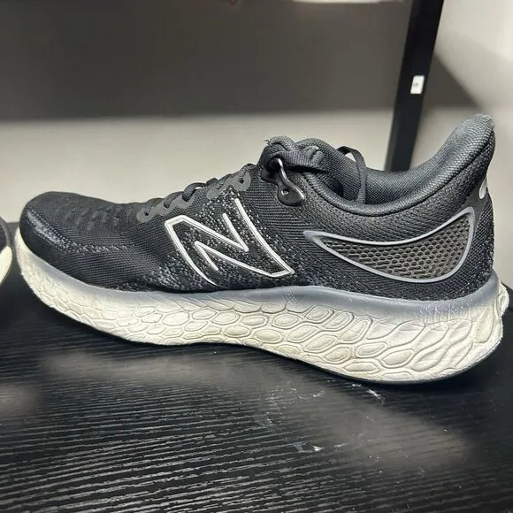New Balance Fresh Foam X 1080v12 Shoes Size 12.5 D Black White Running M1080B12