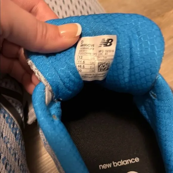 New Balance Gray and Blue Running Shoes