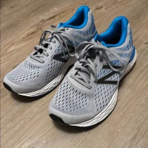 New Balance Gray and Blue Running Shoes