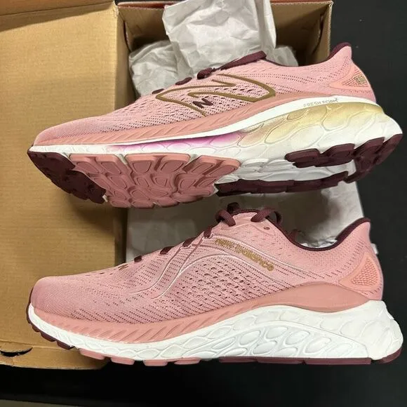 New New Balance Fresh Foam x 860v13 Pink Purple Running Shoes Sneakers 10.5 Wide