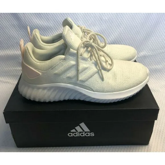 NIB Adidas Juniors Alphabounce Croff Ivory Running Sneakers Size 6