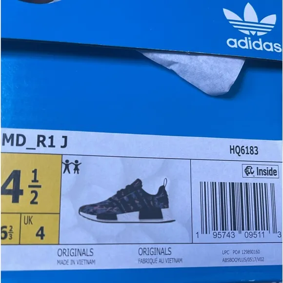 💙NIB💙 ADIDAS NMD R1 J Blue &amp; Pink Camo