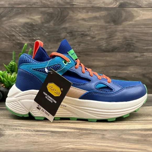 NIB Brandblack Aura 421BB Athletic Sneaker Running Shoes Blue Orange 8 39
