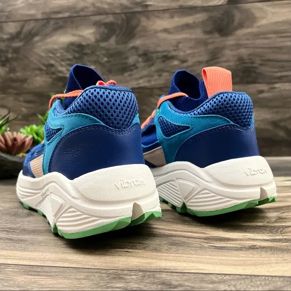 NIB Brandblack Aura 421BB Athletic Sneaker Running Shoes Blue Orange 8 39